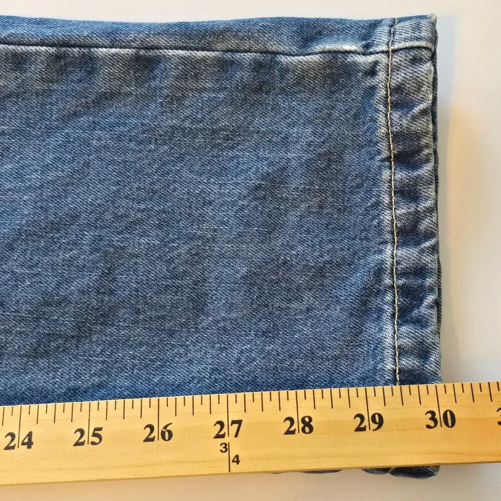 Vintage Tommy Hilfiger Jeans Womens Size 6 Blue Newest Slim Painter Retro Y2K